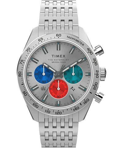 Timex Waterbury Dive Chronograph Stainless Steel Bracelet Watch TW2V42 –  Watch Direct Australia