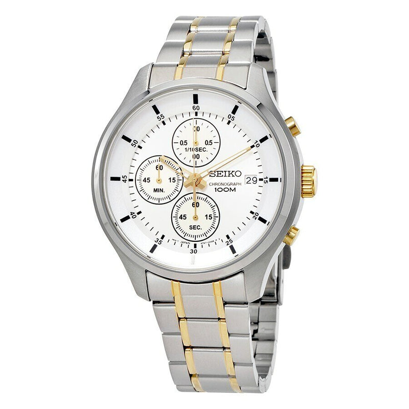 Seiko Chronograph Silver Dial Mens Watch – Watch Direct Australia