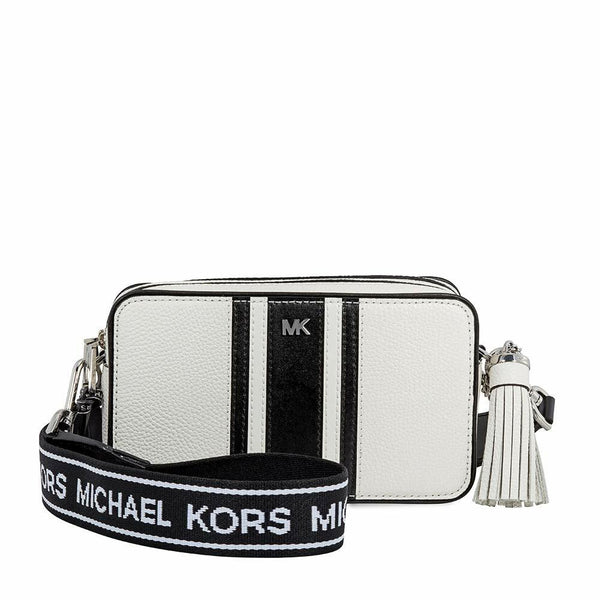 Michael Kors Small Tri-Color Leather Camera Bag - Optic White/Black – Watch  Direct Australia