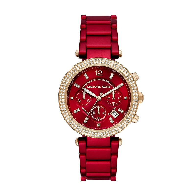 Michael Kors MK6805 Red Dial Womens Watch – Watch Direct Australia