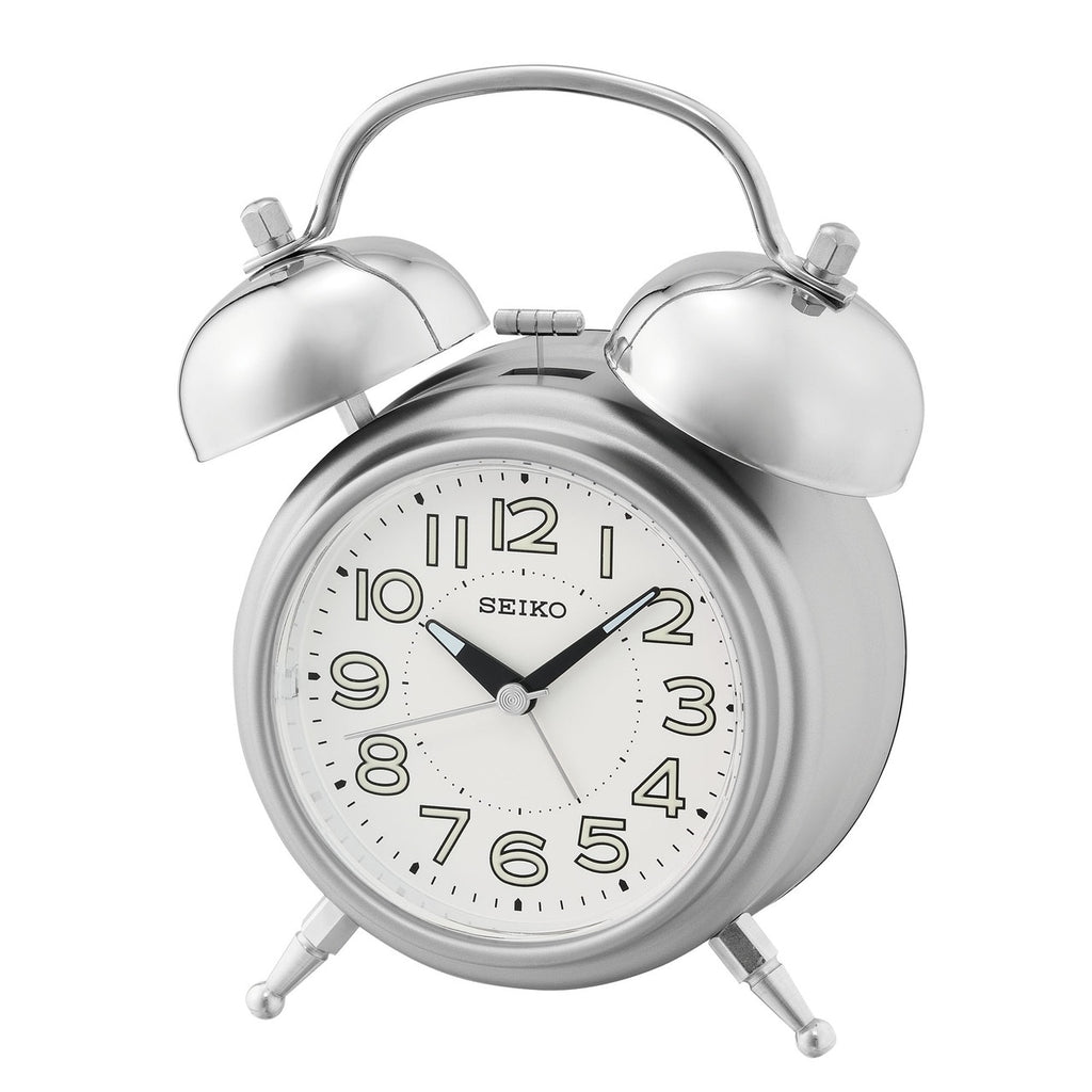 Seiko Bedside Table Silver Alarm Clock QHK051-S – Watch Direct Australia