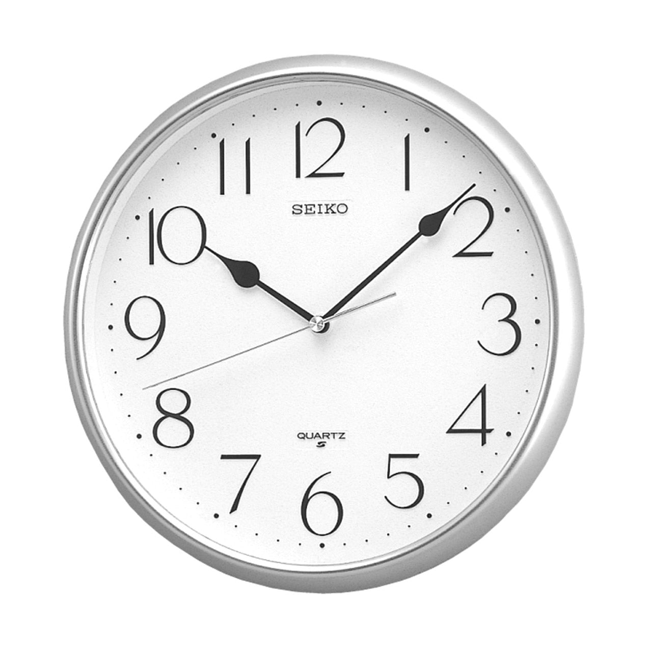 Seiko White and Silver Wall Clock QXA001-S – Watch Direct Australia