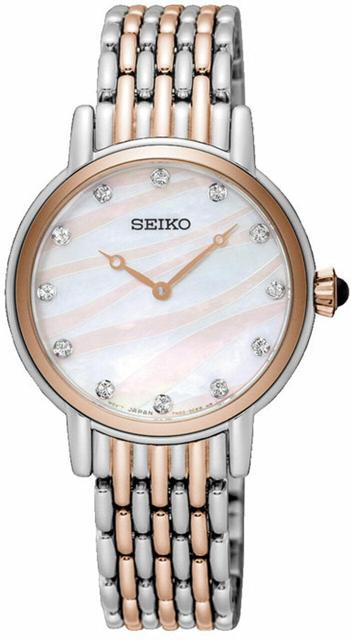 Seiko Mother of Pearl Wave Dress Watch SFQ806P – Watch Direct Australia