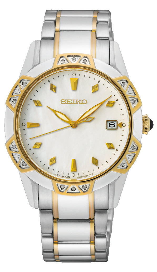 Seiko Caprice Sports 100M Quartz Stainless Steel Silver and Gold Women –  Watch Direct Australia