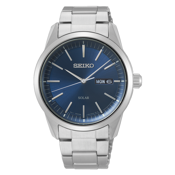 Seiko Solar Blue Dial Classic Watch SNE525P – Watch Direct Australia