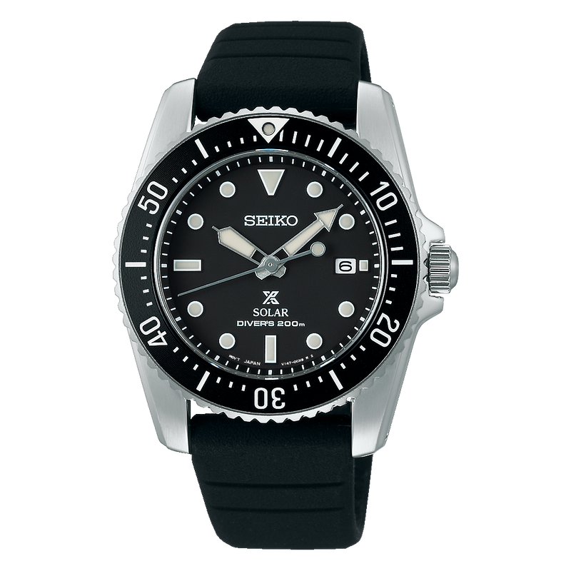 Seiko Prospex Black Sports Solar Divers Men's Watch SNE573P – Watch Direct  Australia