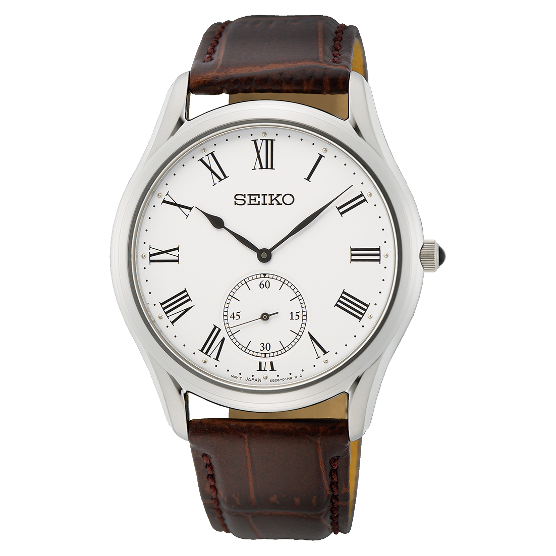 Seiko Conceptual Series Leather Band White Dial Men's Watch SRK049P – Watch  Direct Australia
