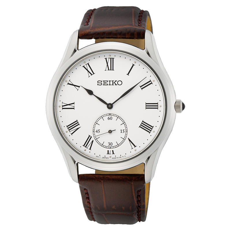 Seiko Conceptual Series Leather Band White Dial Men's Watch SRK049P – Watch  Direct Australia