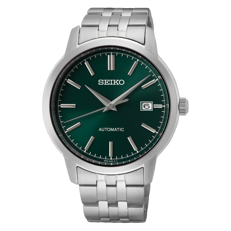Seiko Essentials Automatic 100M Green Dial Mens Watch SRPH89K – Watch  Direct Australia