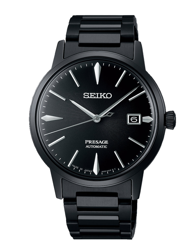 Seiko Presage Cocktail Time Automatic 50M Black Dial Mens Watch SRPJ15 –  Watch Direct Australia
