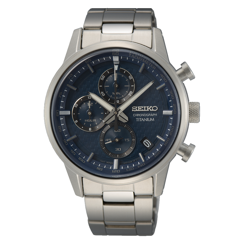 Seiko Titanium Chronograph Quartz Men's Watch SSB387P – Watch Direct  Australia