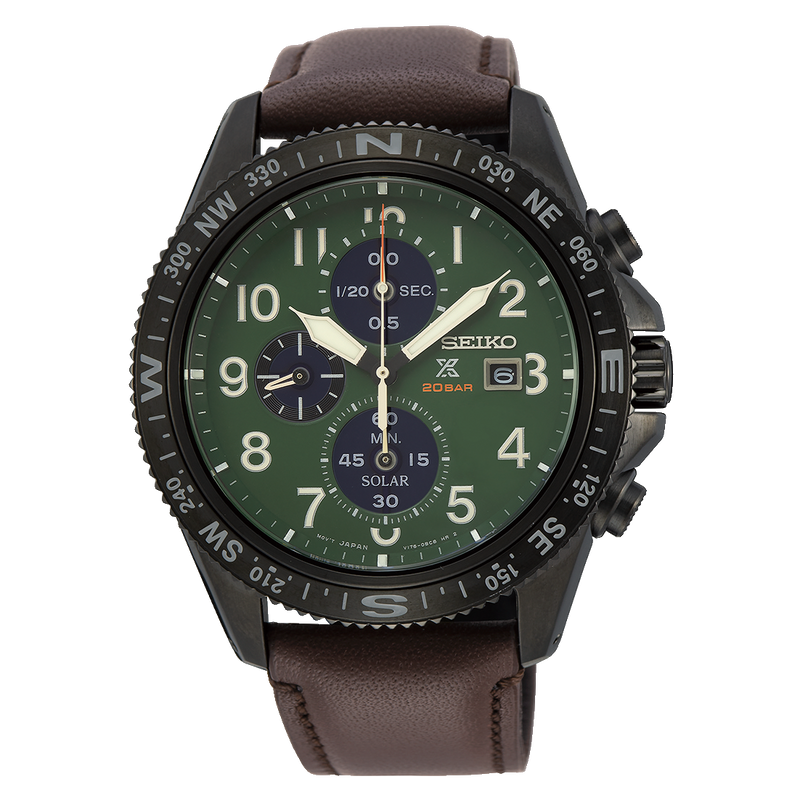 Seiko Prospex Solar Chronograph Green Dial Watch SSC739P – Watch Direct  Australia