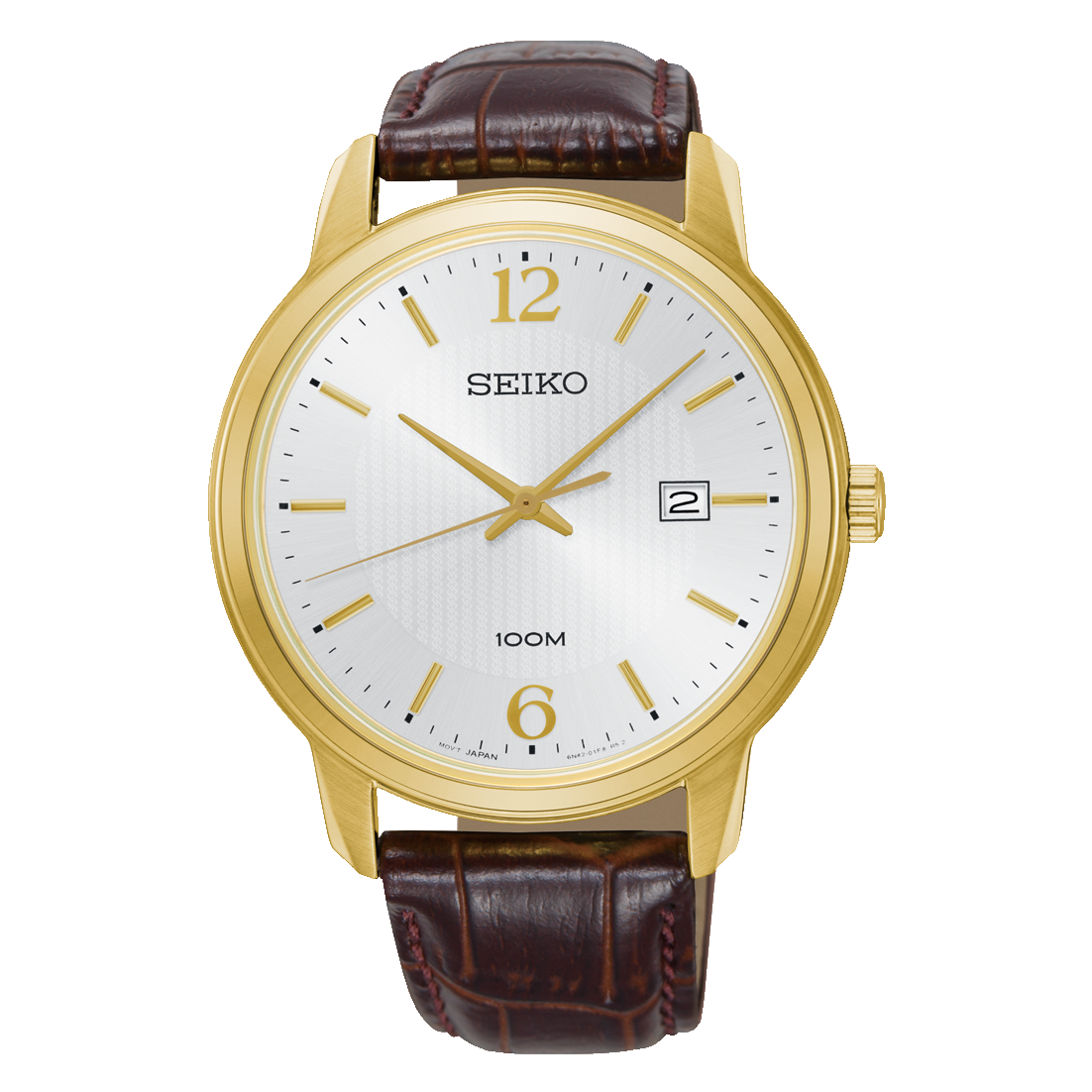 Seiko Neo Brown Leather Classic Mens Watch – Watch Direct Australia