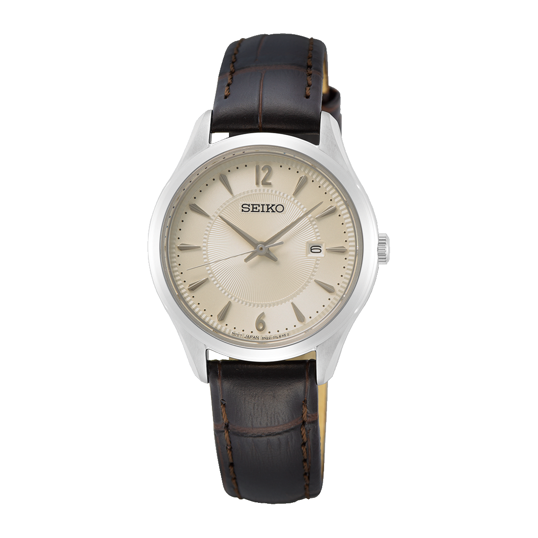 Seiko Quartz Brown Leather Dress Watch SUR427 – Watch Direct Australia