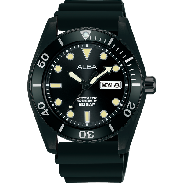 Jewellery & Watches Wristwatches Alba SEIKO ALBA AQUA GEAR QUARTZ   Black 38mm Dial  20Bar Works 
