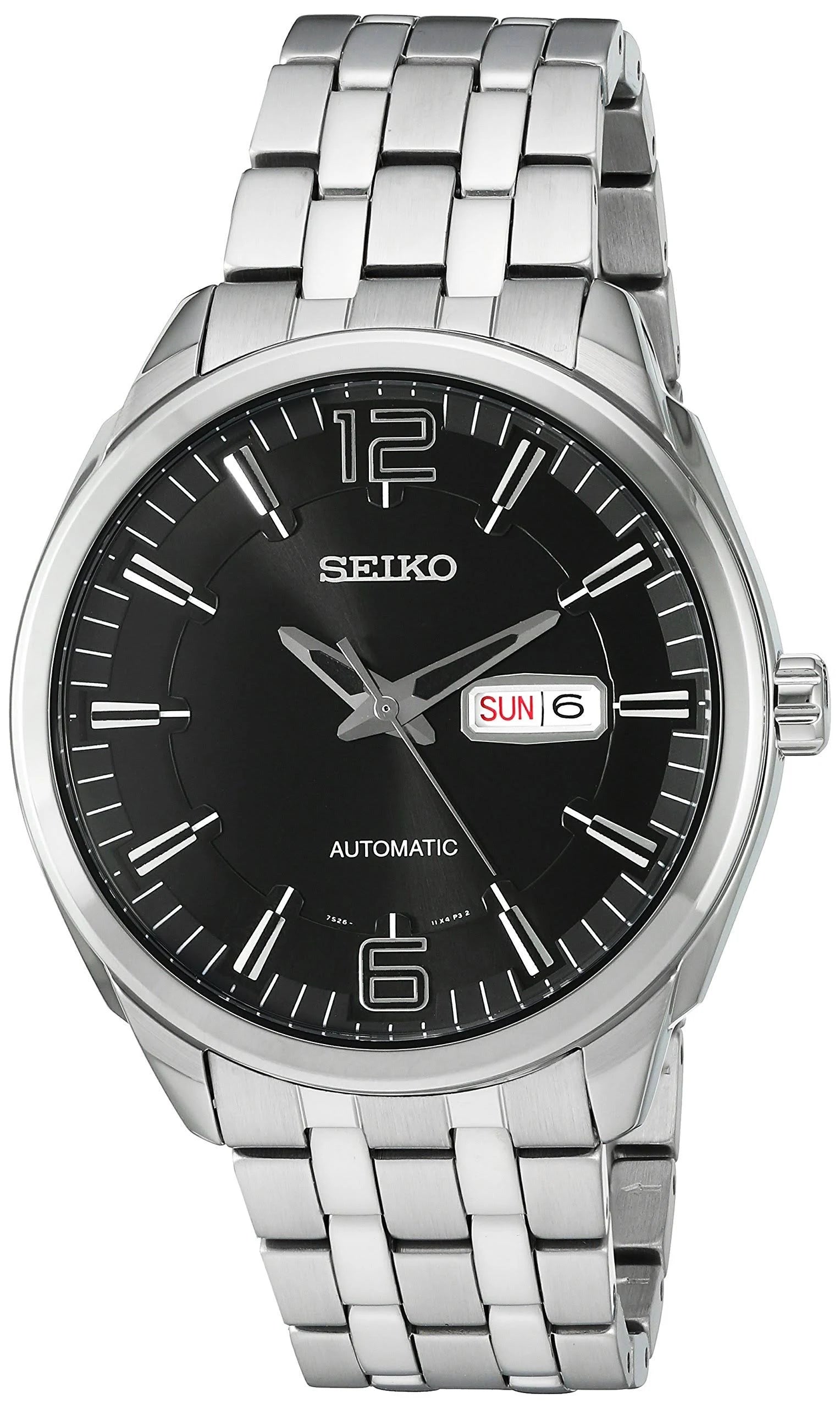 Seiko Recraft Automatic Black Dial Stainless Steel Mens Watch SNKN47P –  Watch Direct Australia