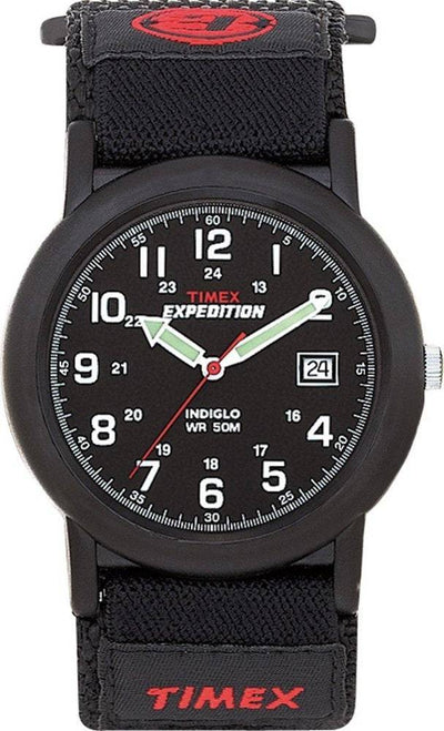 Timex Expedition Camper Black Case Black Fast Wrap Velcro Strap T40011 –  Watch Direct Australia