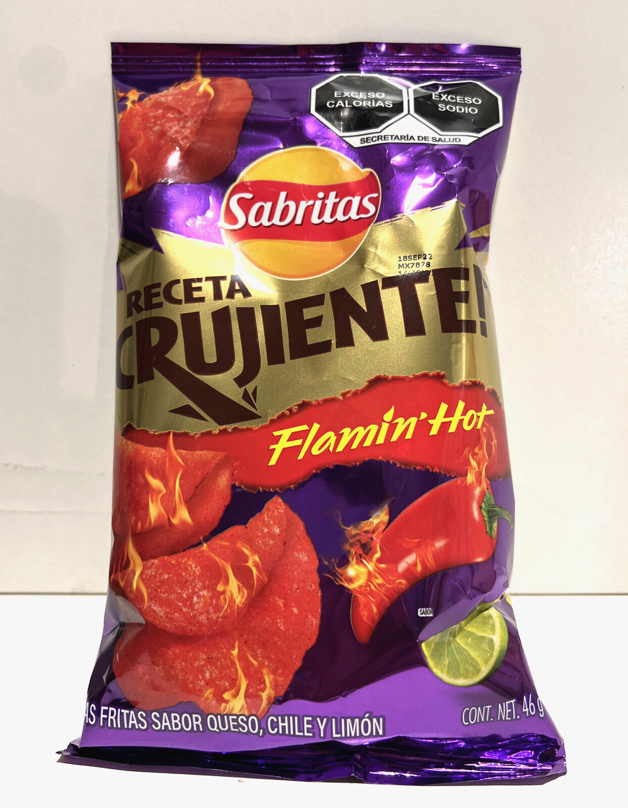 6-Pk Sabritas Receta Crujiente Flamin Hot 46gr/ – CompraPromex