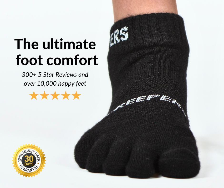 Merino Athletic Toe Socks  The best foot comfort for running and hiking