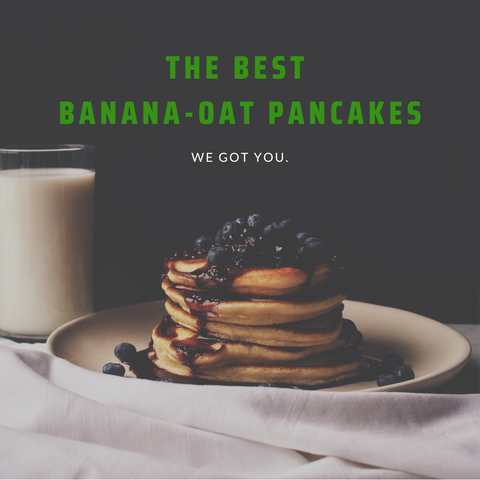 Best Banana Oat pancakes vegan, dairy free, protein