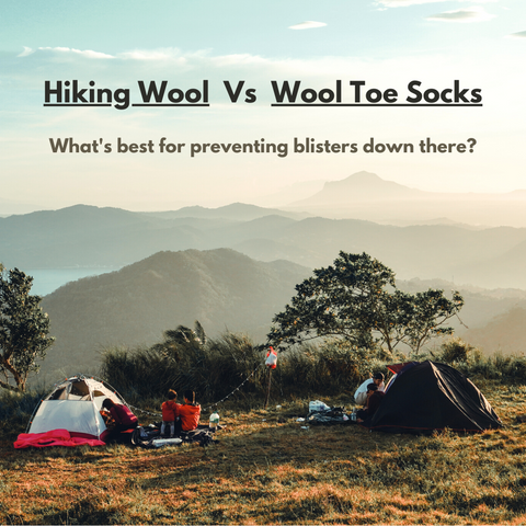 Hikers wool vs merino wool toe socks for preventing blisters