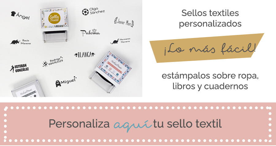 Sellos textiles personalizados