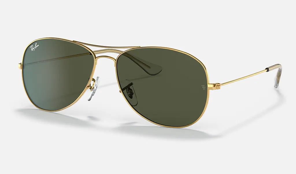 Image of Ray-Ban COCKPIT RB3362 001-59mm Gold/Gray-Green 59mm