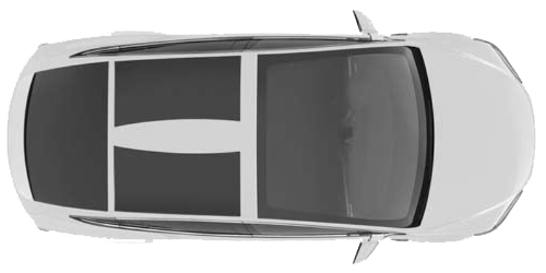 aerial view of model x tesla