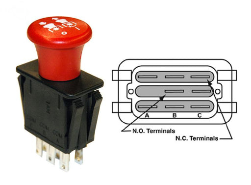 Simplicity 1722887SM Switch-PTO Push