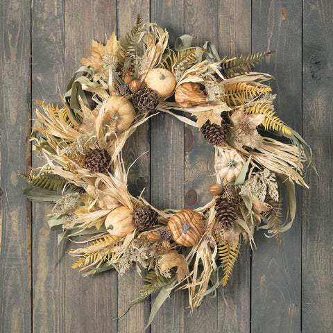 Bountiful Fall Pumpkin Wreath