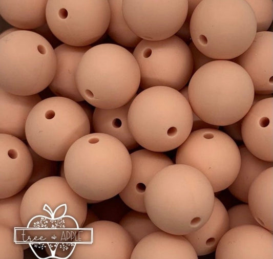 Blush 12mm Round Silicone Beads – The Silicone Bead Store LLC