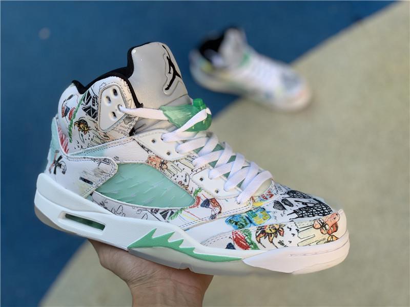 Air Jordan 5 Retro Graffiti Wings Sneaker