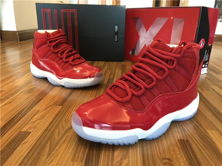 New Air Jordan Retro 11 Gym Red shoe Mens Basketball Shoes Win L