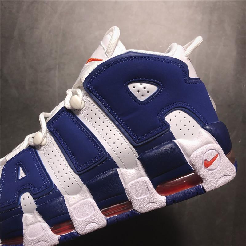 Nike Air More Uptempo "AIR" White/Blue Basketball Shoe 36--45