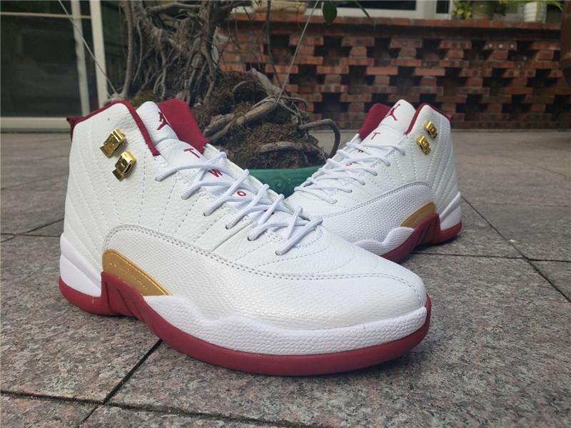 Air Jordan 12 Retro White/Wine Red