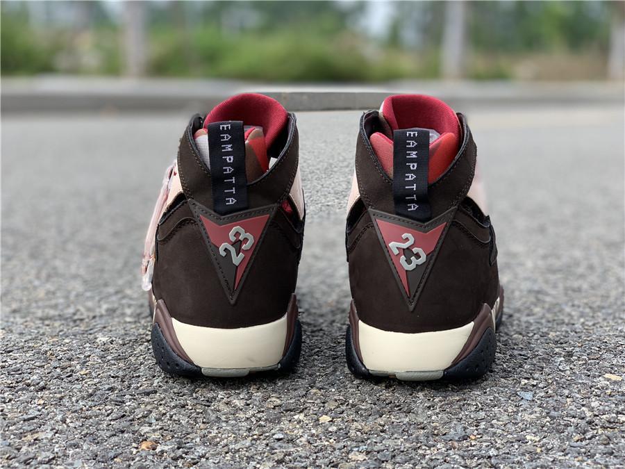 Air Jordan 7 Retro Patta Shimmer/Tough Red-Velvet Brown