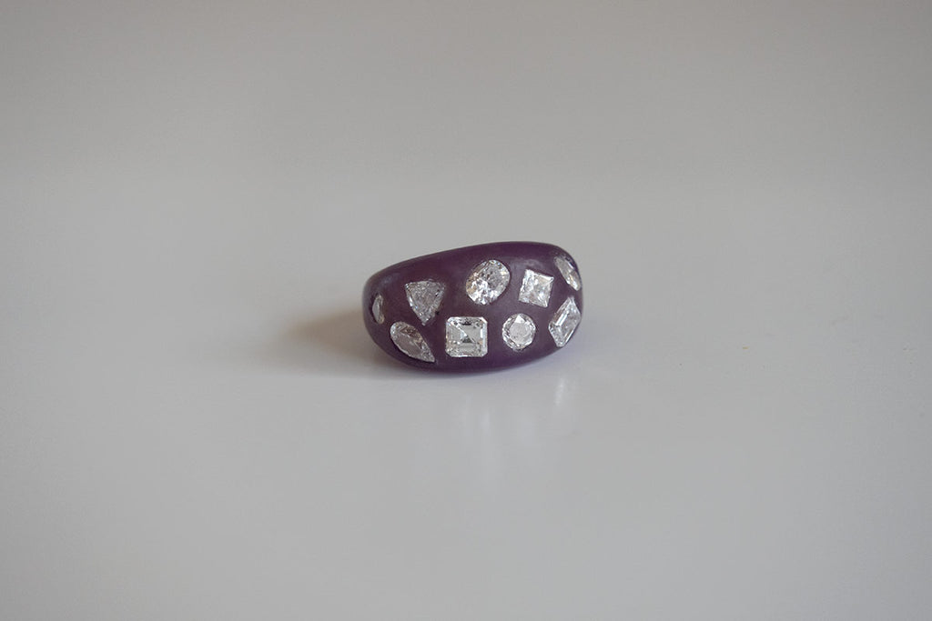 SHINDO HARUKA Order & reform Jewelry | Diamond various shapes dome ring