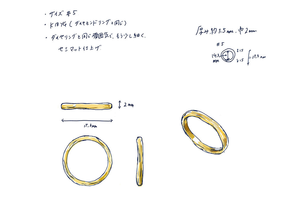 SHINDO HARUKA Order & reform Jewelry | Magma pinky ring