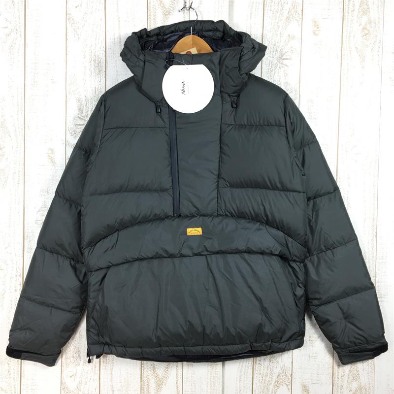 MENs M  ナンガ × NATAL DESIGN × LIST トリプルネーム コラボ プルオーバー ダウン ジャケット Pullover Down Jacket ネイタルデザイン リスト NANGA ND-OS-048 Black ブラック系