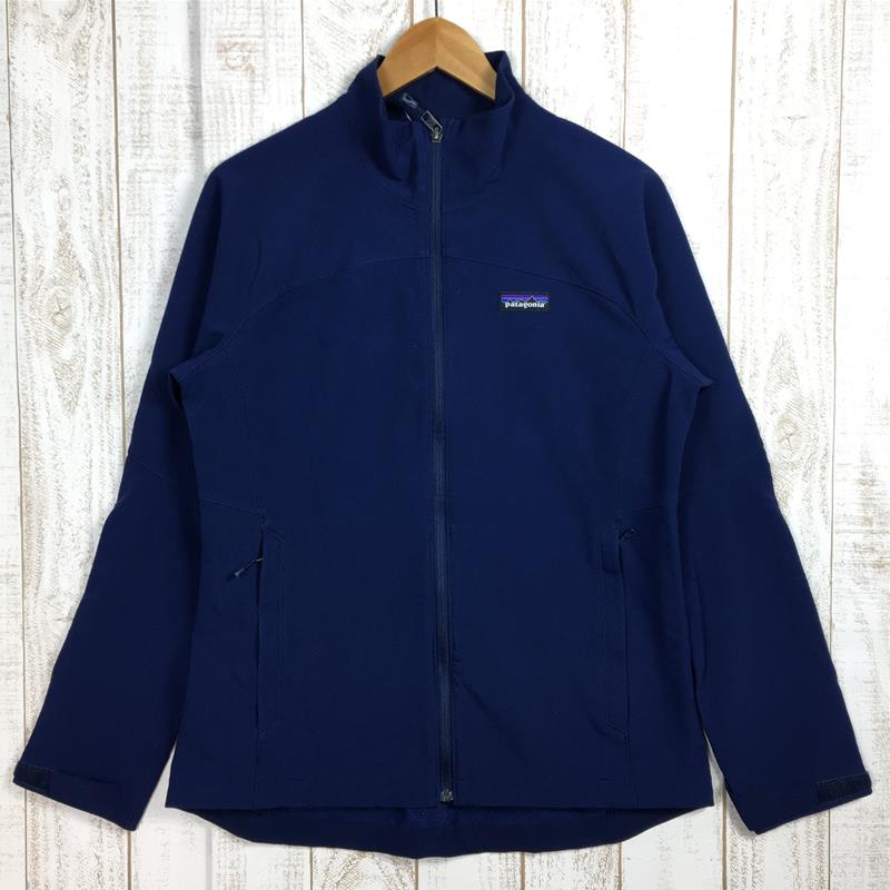 WOMENs M  パタゴニア アズ ジャケット Adze Jacket ソフトシェル ポーラテック ウィンドブロック 企業刺繍 ユニフォーム PATAGONIA 83545 CNY Classic Blue ネイビー系