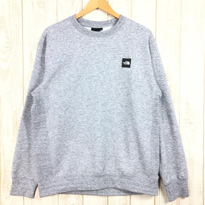 THE NORTH FACE SQUARE LOGO CREW L グレー