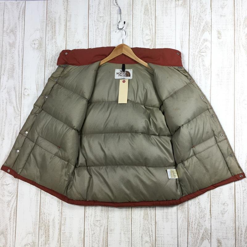 【MEN's M】 ノースフェイス 80s ダウン ベスト DOWN VEST 茶タグ ビンテージ 65/35 ベイヘッドクロス アメリカ製