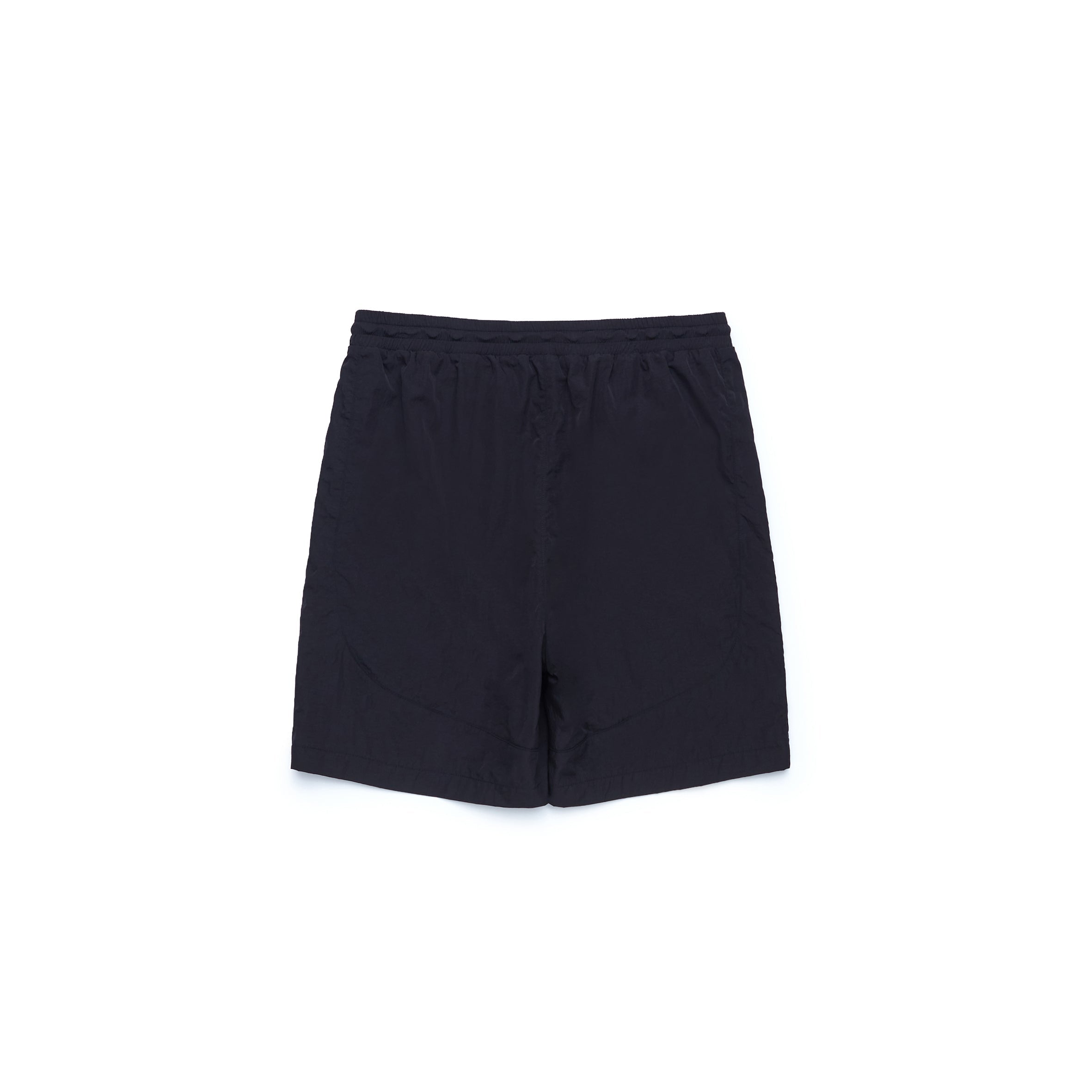 NYLON TRACK SHORTS - BLACK