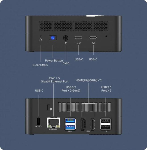 Prix 2024  Mini PC Windows 11 Pro UM560 AMD