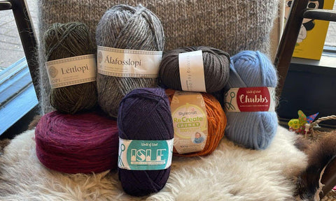 Aran and Chunky Yarn range at No Frills Knitting