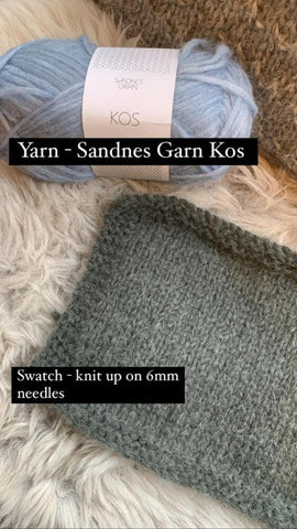 Sandnes Garn Kos Swatch at No Frills Knitting