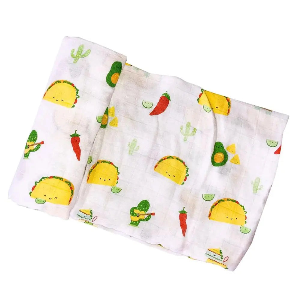 Bamboo Muslin Swaddle Blanket - Taco | Angel Dear | Angel Dear | Jenni Kidz