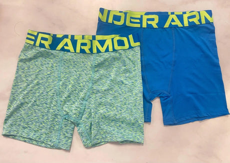 Under Armour Boy's Original Boxerjock 2-Pack Underwear Youth Small Graphite  Gray Volt 