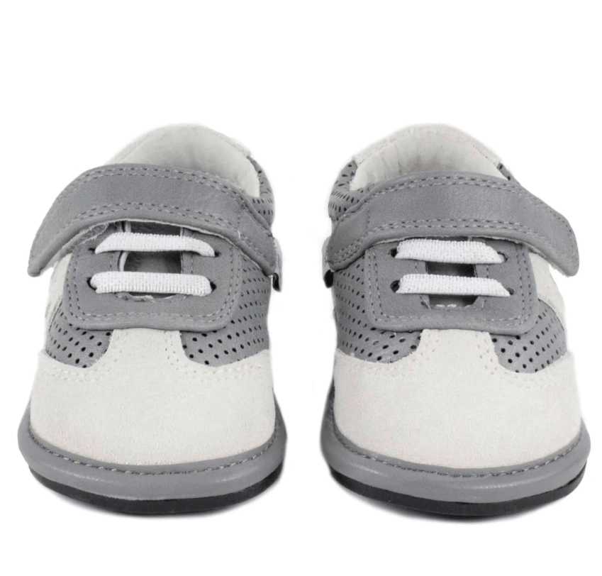 Jack and Lily REGI Grey/White Star Trainer - Jenni Kidz