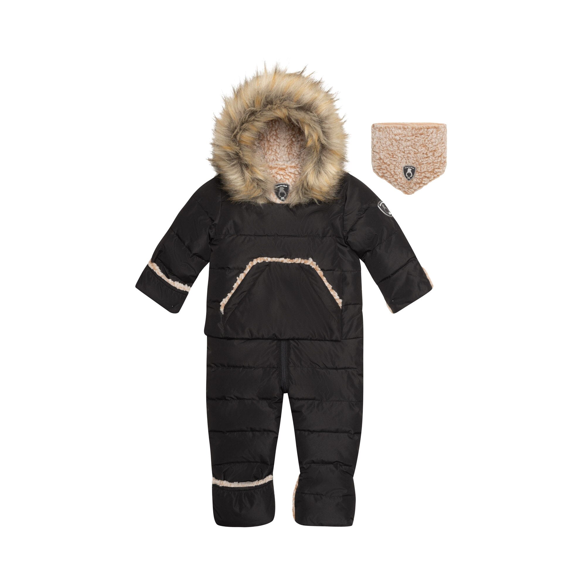 One Piece Baby Car Seat Snowsuit Midnight Black-0